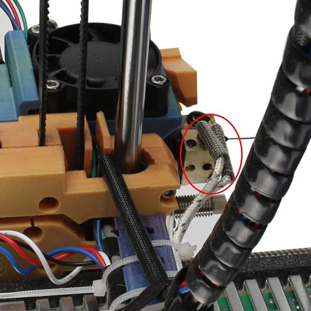 

6Pcs 3D Printer Thermistor Ntc100k High Temperature Sensor for Hot End Heated Bed Accurate Temperature Measurement 3D Printer