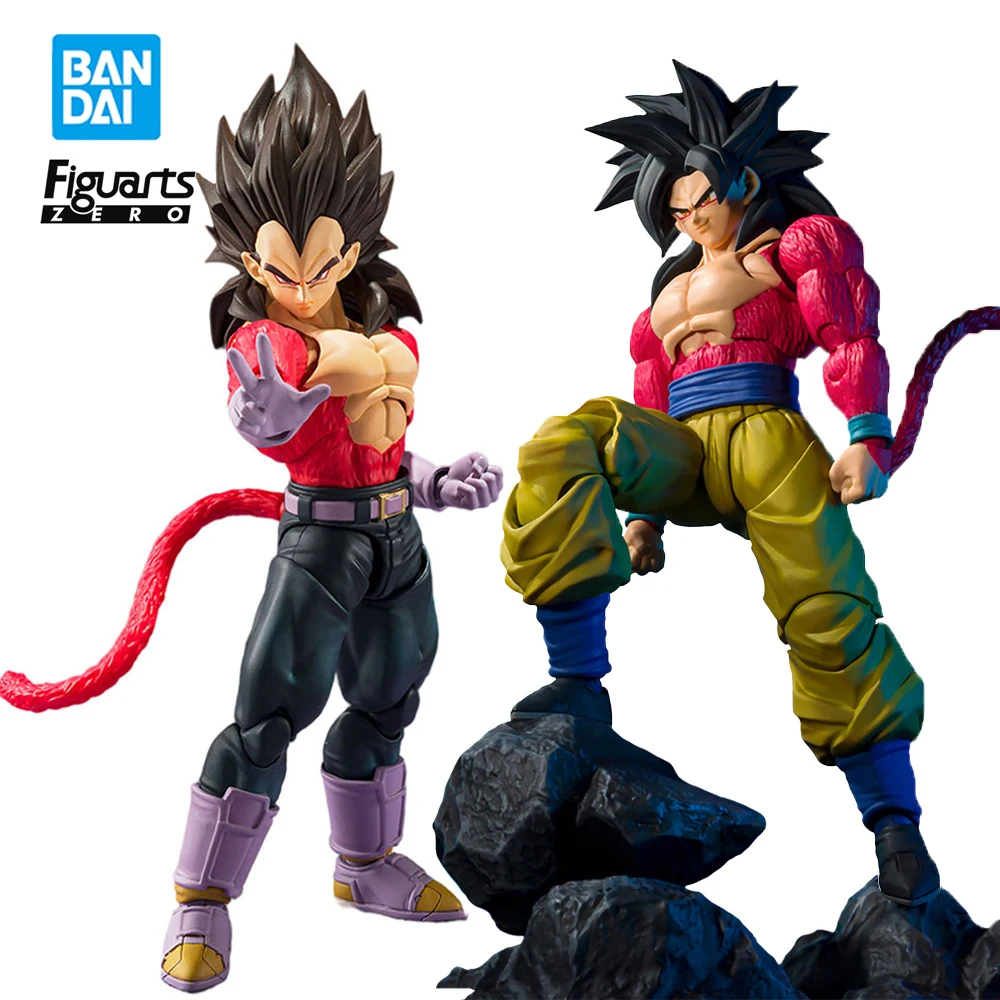 

BANDAI SHF Dragon Ball Gt Super Saiyan 4 Goku Ten Times Ka Me Ha Me Ha Shfiguarts Action Anime Figure Collectible Model Toys