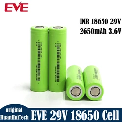 Original EVE INR 18650 29V 2650mAh 3.6V 3C Battery Rechargeable Power Lithium Ion Battery For Electric Vehicle Power Tools