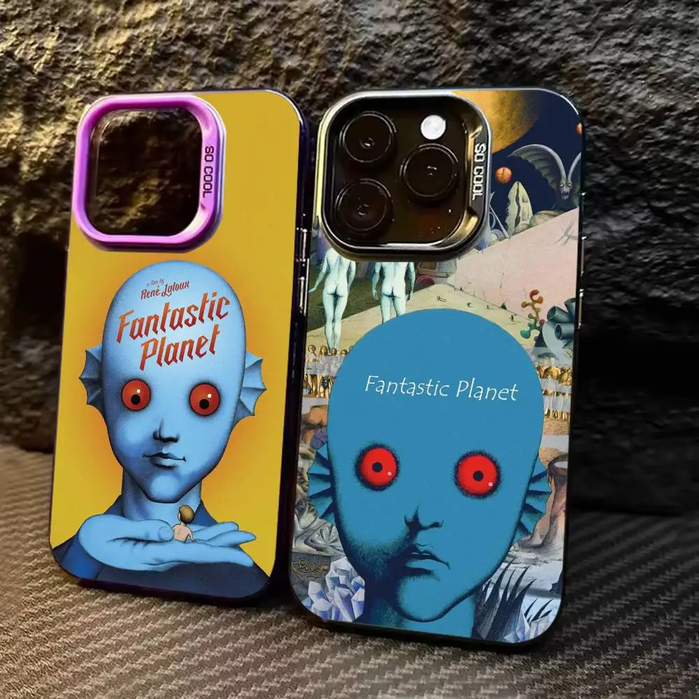 

F-Fantastic Planet La planete sauvage Phone Case For iPhone 17 16 15 14 13 12 11 Pro Max Plus Silver candy Matte Cover