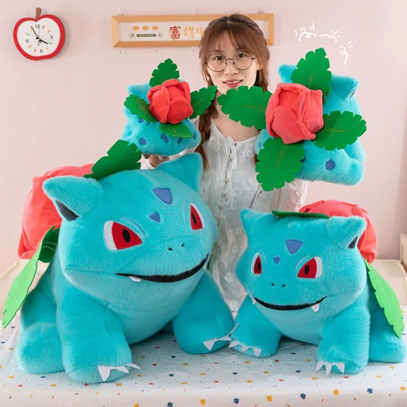 

18-45cm Pokemon Ivysaur Plush Stuffed Toys Anime Doll Pillow Cartoon Pokémon Bulbasaur Plushie Kawaii Kids Xmas Birthday Gift