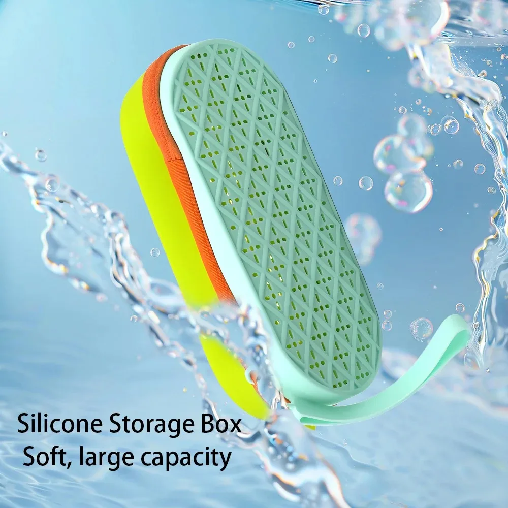 MJYIWANG Silicone Swimming Glasses Organizer Protector Soft Glasses Case Swimming Gear Breathable Glasses Box Student Products