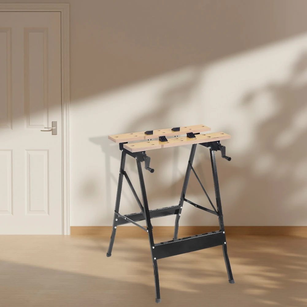โต๊ะทำงานพับได้อเนกประสงค์ 4 ขาปรับระดับได้ ใช้เป็นโต๊ะเลื่อย โต๊ะทำงาน สำหรับโรงรถ บ้าน งาน DIY และงานช่างไม้