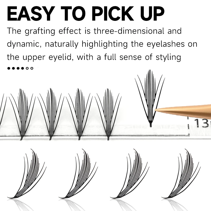 JASBLUE رموش صناعية هزلية ملحقات رموش مانغا رموش سباير 0.07 مللي متر خطوط رموش ناعمة 0.07 مللي متر #2