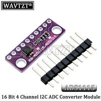 WAVTZT ADS1115 16-Bit ADCs 4-Channel Analog-to-Digital Ad Conversion Module Adjustable