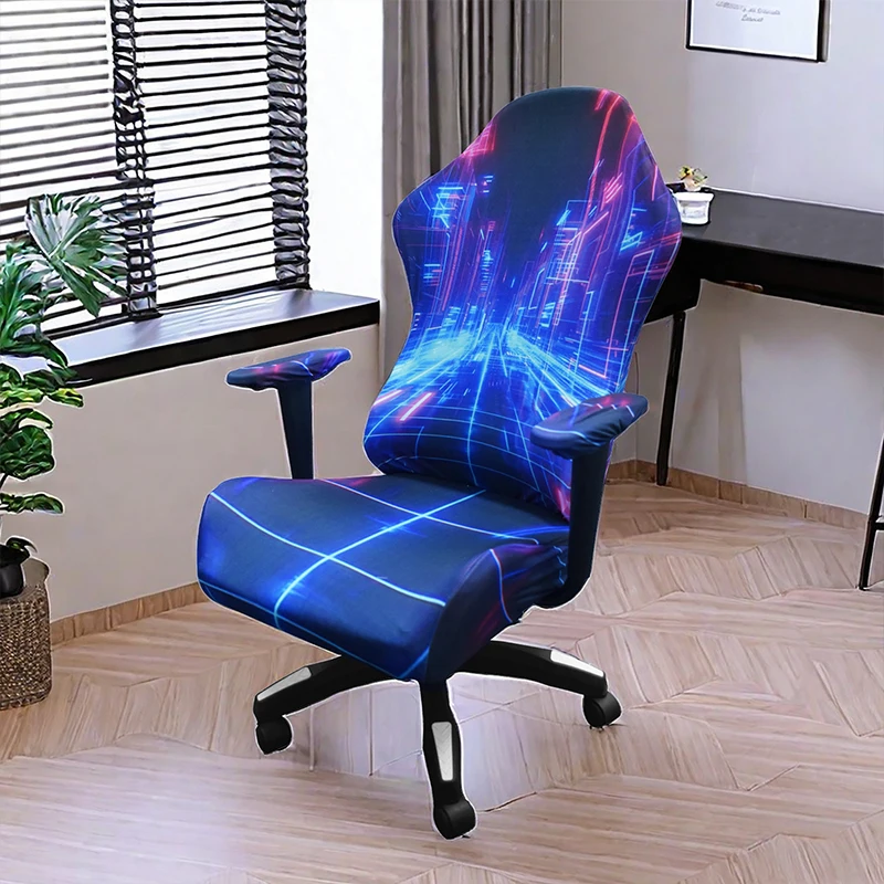 1pc Computer Gaming Chair Cover Elastic Internet Bar E-Sports Swivel Chairs Dust Protection Covers Office Armchair Slipcovers