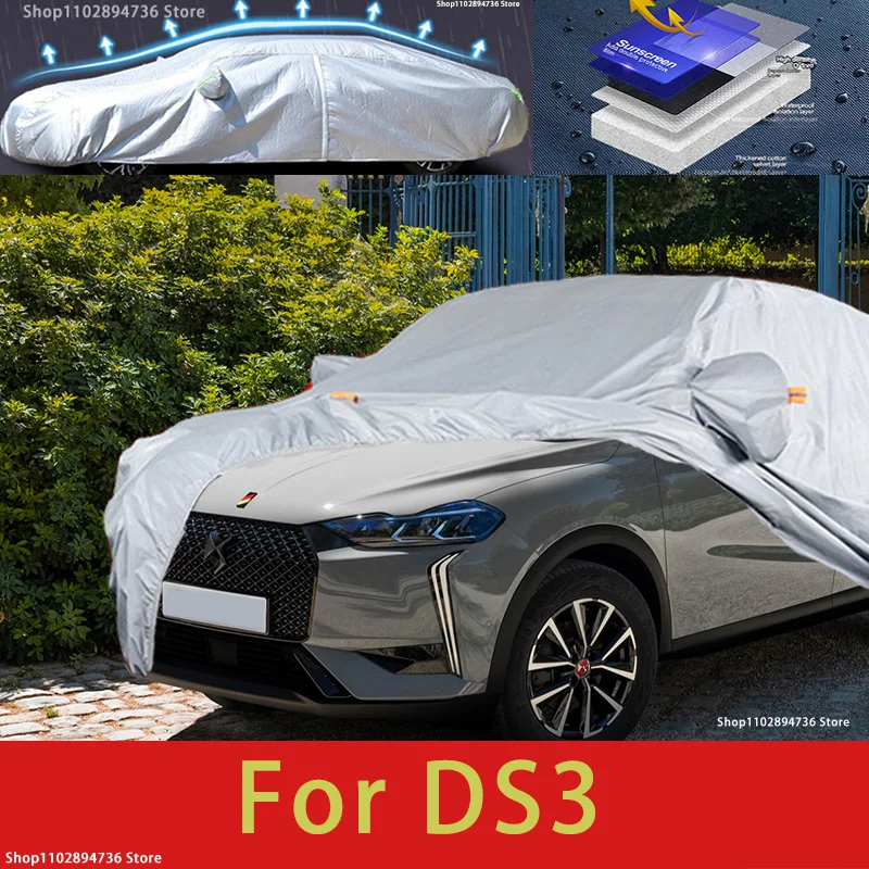 

For DS3 Car protective cover, sun protection, cooling protection, car clothing, car paint protection auto