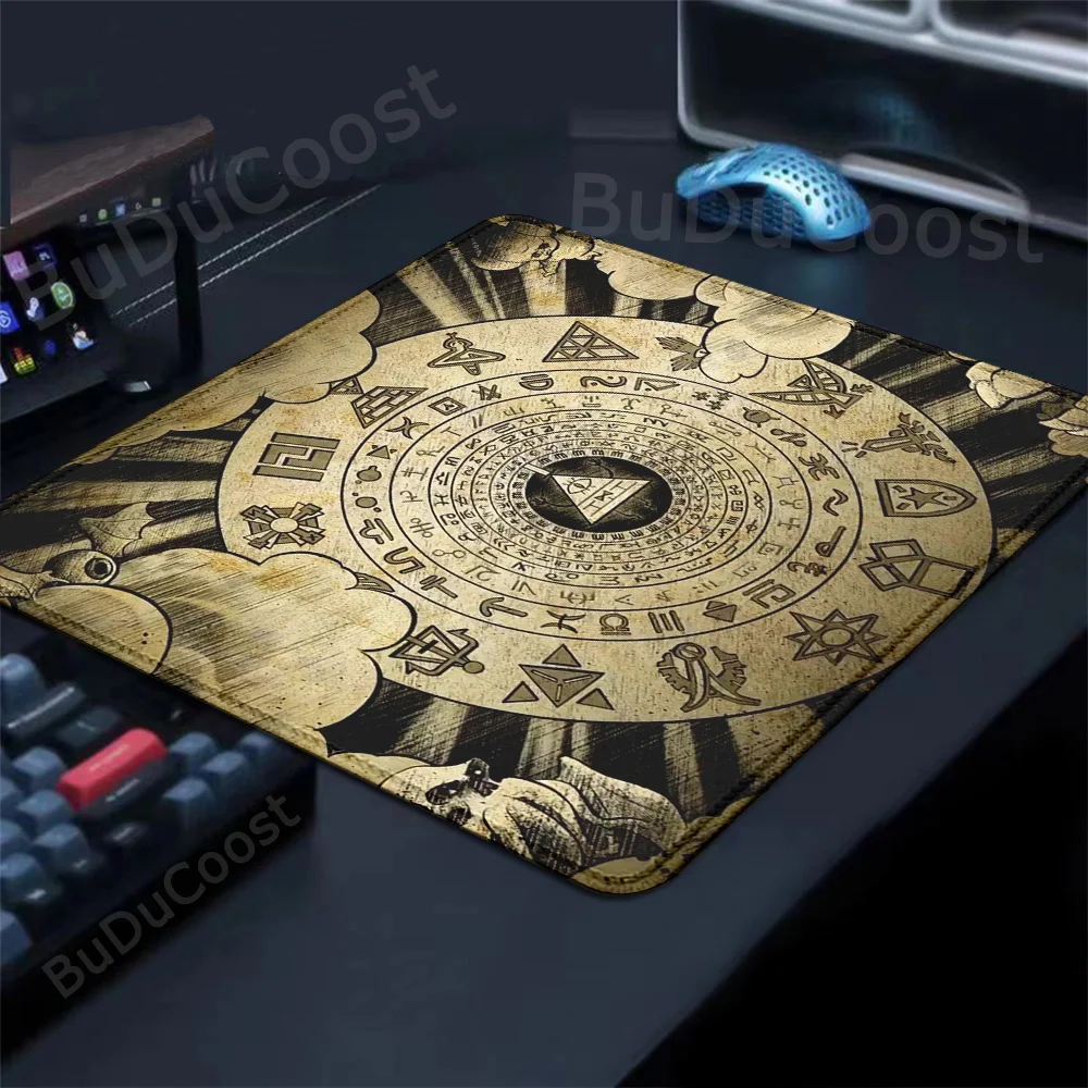 Gaming Mousepad Desk Protector Bill Cipher Hot Anime Deskpad Gravity Fall Mice Pad Office Table Mat Small Carpet Tapis De Souris