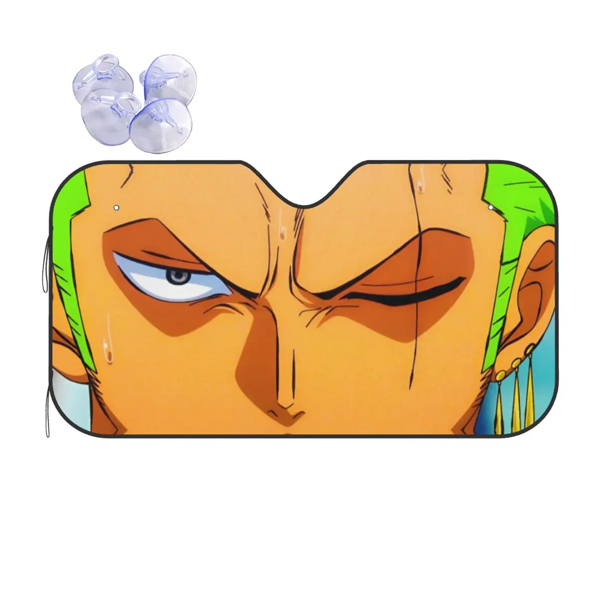 

One Piece Zoro Eyes Sunshade Windscreen Universal Car Front Windshield 70x130cm Car Window Windscreen Cover Car-styling