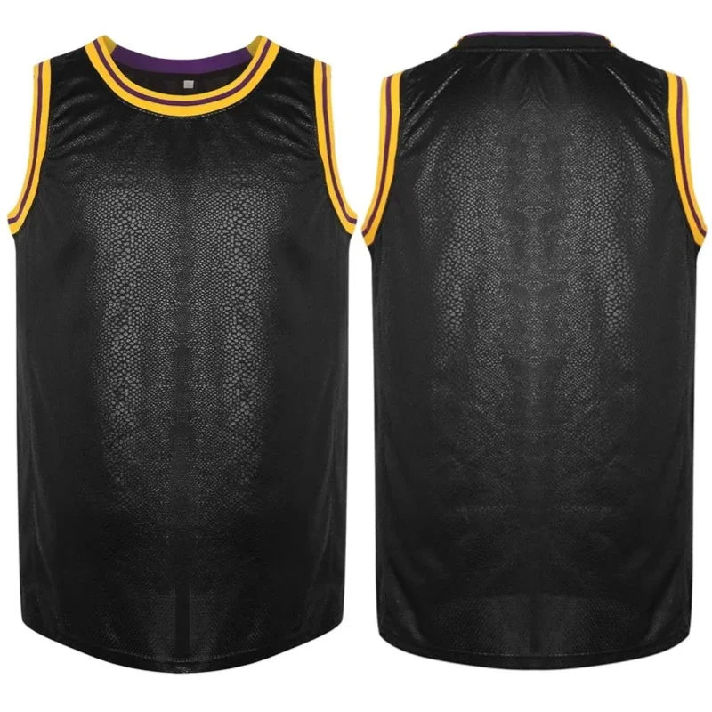 

LangMaoNew 2024 Summer Mens Basketball Jersey Sportswear Quick Dry Breathable Basketball Sleeveless Black Training Basketball Sh