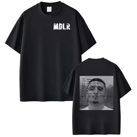 Rap Singer Morad MDLR Tour Album Graphic T-shirt 2025 Summer Men's Women's High-quality Cotton T-shirt Fashion Hip-hop T-shirt