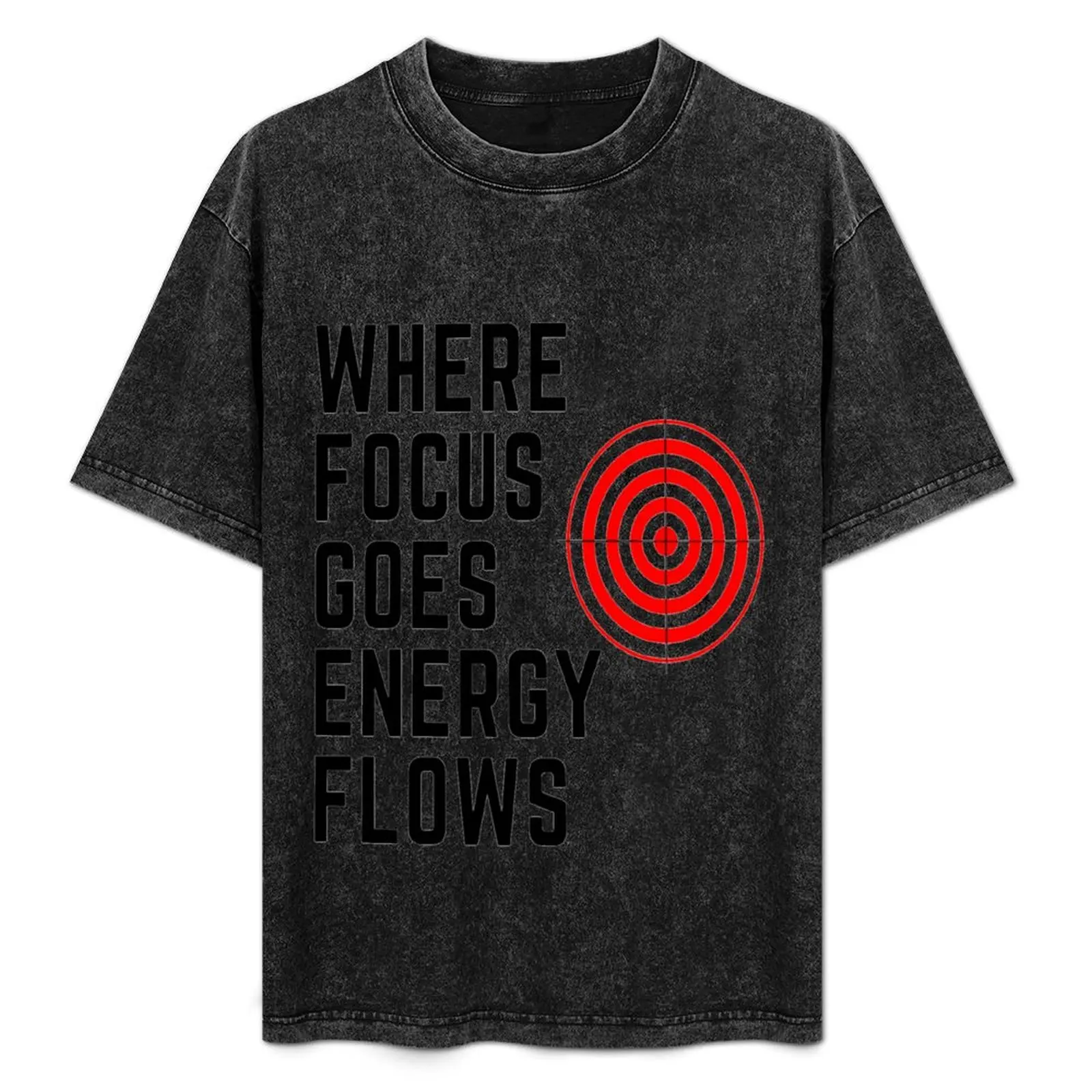 

Tony Robbins Motivation - Where Focus Goes Energy Flows T-Shirt Festive Simple T-Shirt