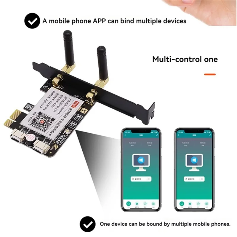 PHILE-Tuya Zigbee Computer Power Switch Boot Card Remote On Off Switch Button Pcie Card For Desktop PC Computer