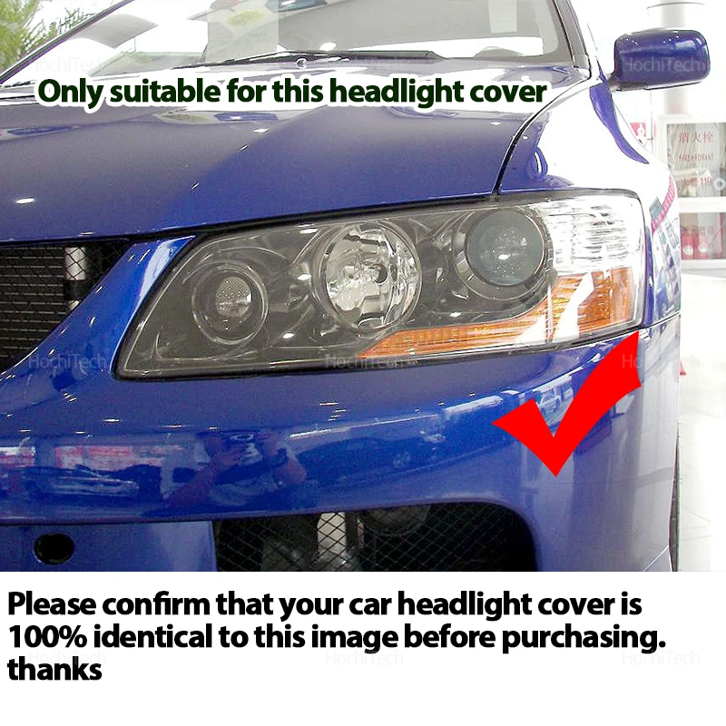 For Mitsubishi Lancer Evolution IX 9th CT9A CT9W 2005 2006 Transparent Housing Front Headlights Lens Mask Shell Glass Lampcover