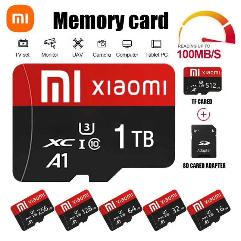 Originele Xiaomi 2TB SD-geheugenkaart SD TF Hoge snelheid Class10 MemoryCard Micro TF SD-kaart voor Nintendo Switch / OLED / Lite Game