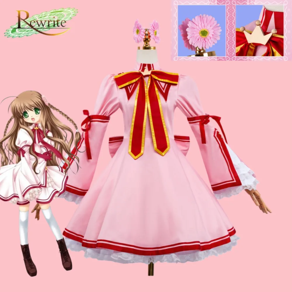 

Костюм для косплея Kotori Kanbe: розовое платье Лолиты, полный комплект, милый наряд для взрослых женщин на Хэллоуин, карнавал, Комик-Кон