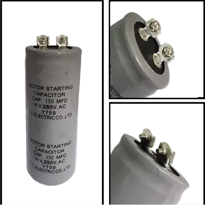 1PCS/Lot CD60 Starting Capacitor 125V 75UF 100UF 150UF 200UF 250UF 300UF 400UF 500UF 600UF 800UF 1000UF 1200UF