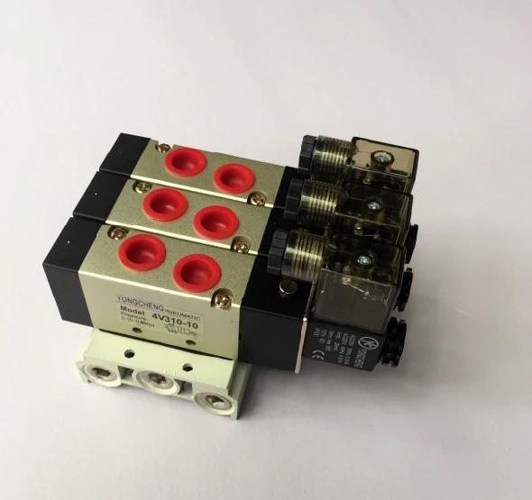 YONGCHENG Yongcheng 4V310-10 Triple Combination Solenoid Valve Special Accessories for Blow Molding Machine