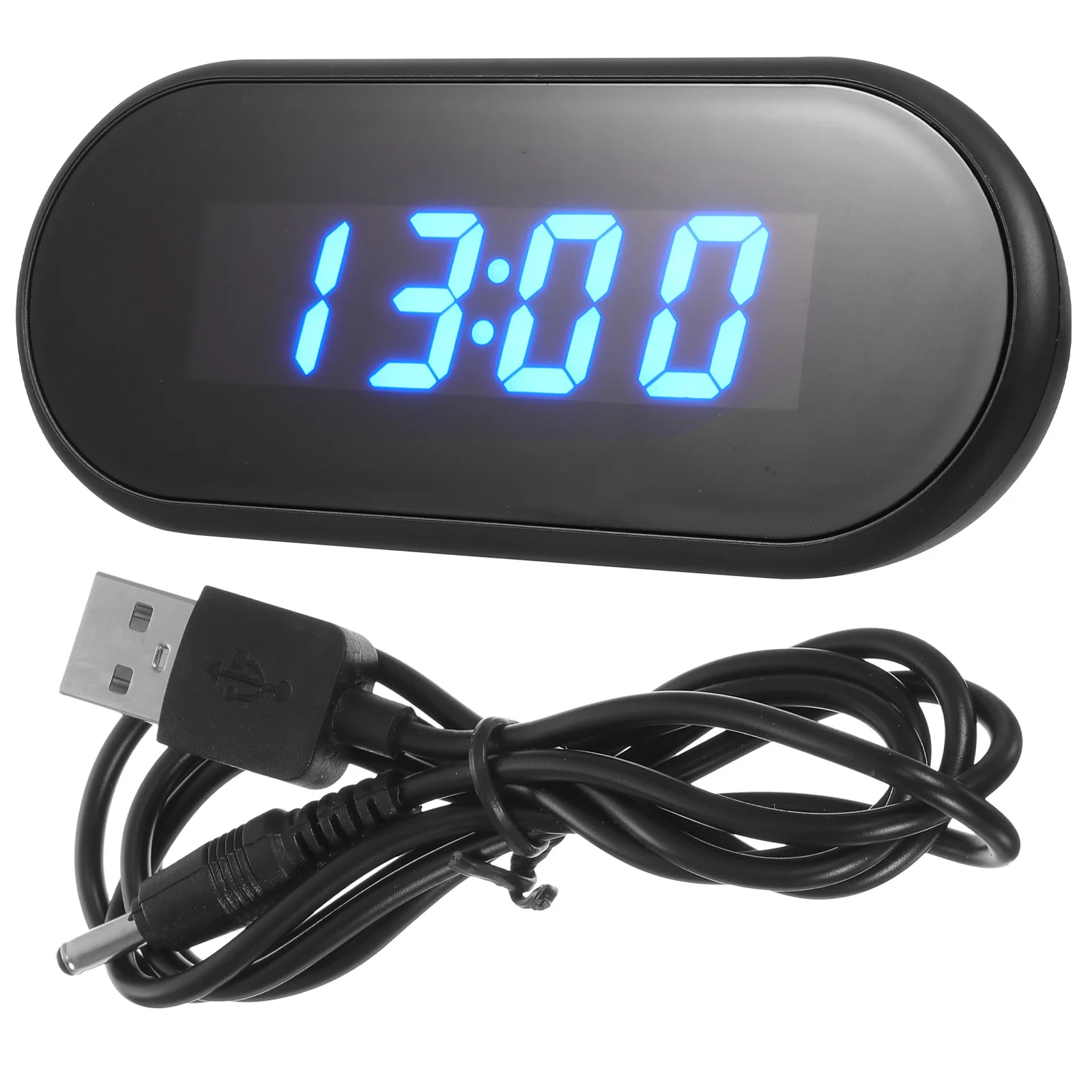 

1pc Led Digital Alarm Desk With Large Display Led Luminous Home Desktop Clock High Grade Material Simple Design Modern