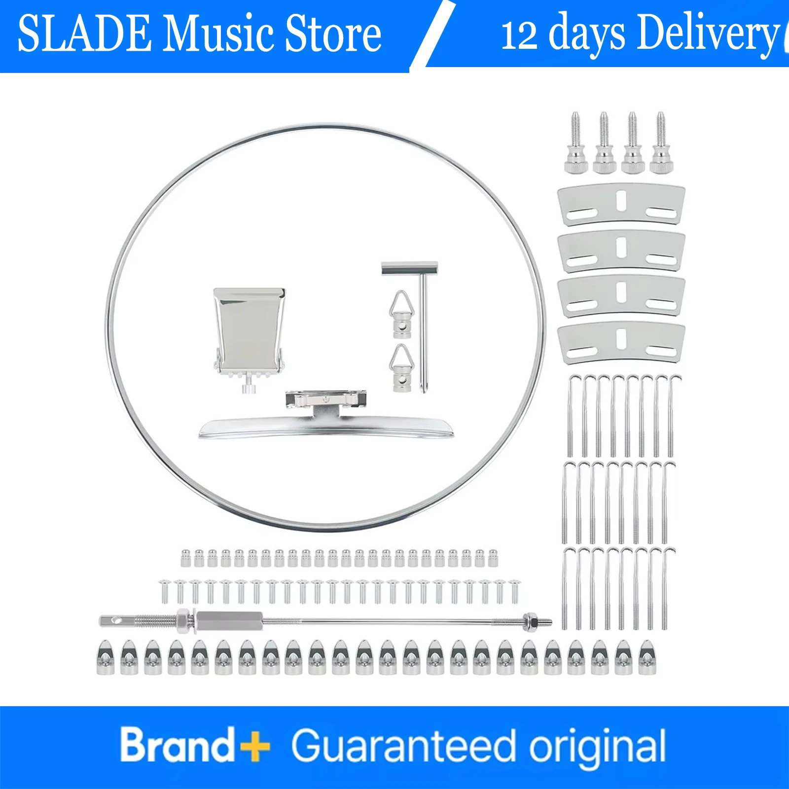 

1/2 набора инструментов для обслуживания деталей банджо, устойчивый к ржавчине металлический инструмент для ремонта банджо для деталей струнных инструментов банджо 4/5/6