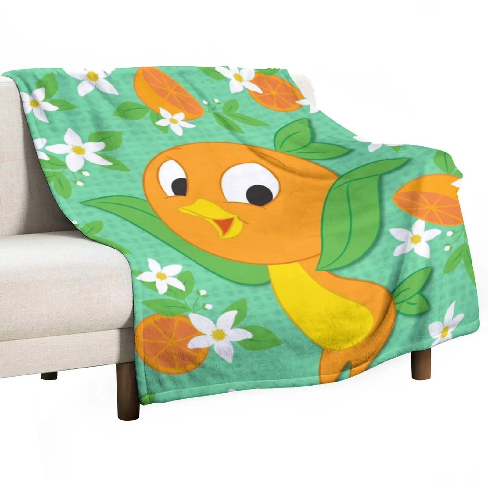 Hello Sunshine Orange Bird Throw Blanket Blankets For Baby Hairy Blankets Sofas Of Decoration For Decorative Sofa Blankets