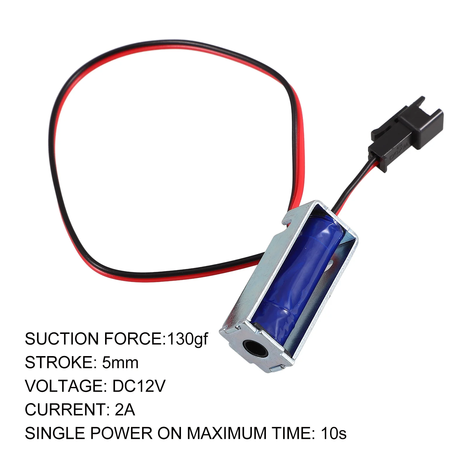 

Solenoid Electromagnet 12V Magnetic Solenoid Open Frame Mini High Efficiency Quick Response Stable Durable Simple Installation