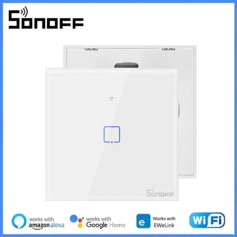 

Умный настенный сенсорный выключатель SONOFF TX, Wi-Fi, T0, T1, T2, T3, ЕС, США, Великобритания, 1/2/3 клавиши, управление умным домом через приложение EWelink, RF433, Alexa, Google Home