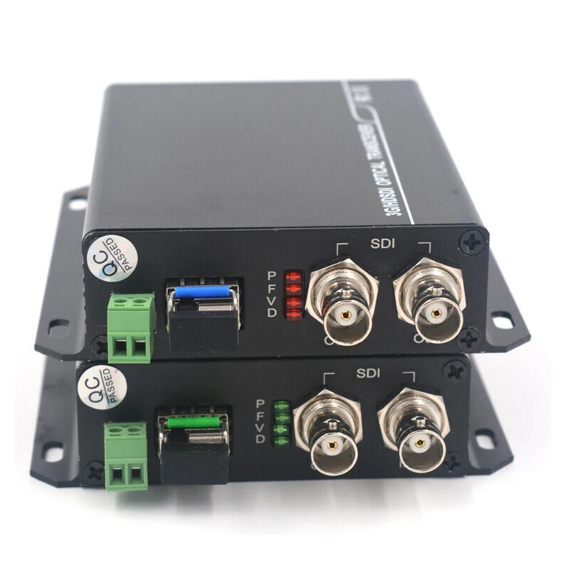 

3G HD SDI Video Audio RS 485 Data over Fiber optic Media Converters SFP LC 20Km 3G SDI to fiber media converter