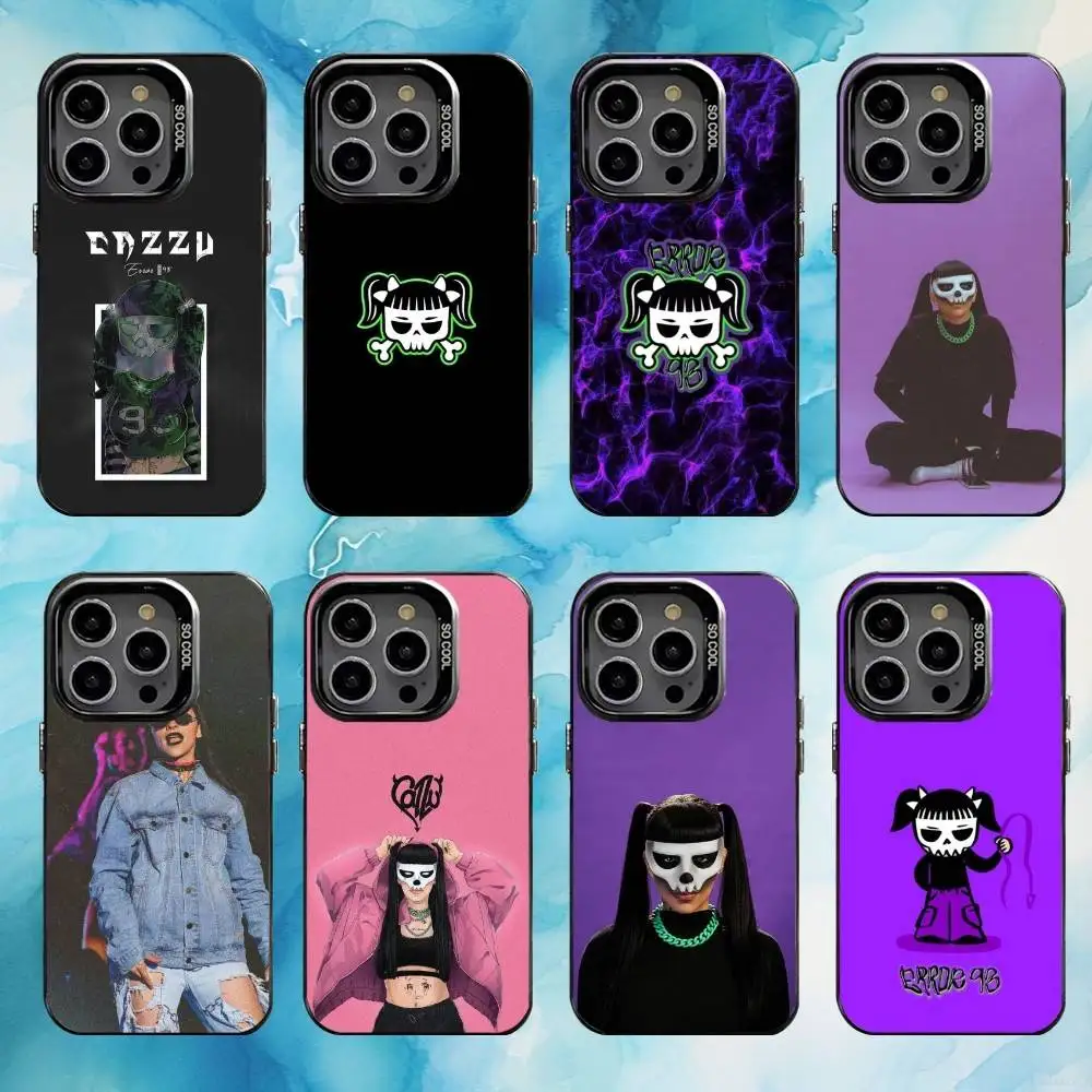 

Cazzu Error 93 Singer Phone Case For iPhone17,16,15,14,13,12,11 Plus,Pro Max Black Candy silver phone case