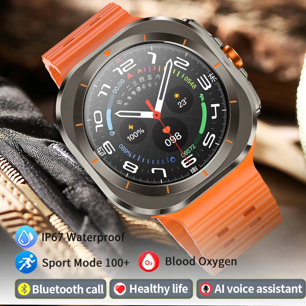 

SERVO SK7 Ultra Smart Watch Outdoor Sports Monitoring BT Call NFC Compass Waterproof Man New Protective Case Smart Watch 500 mAh