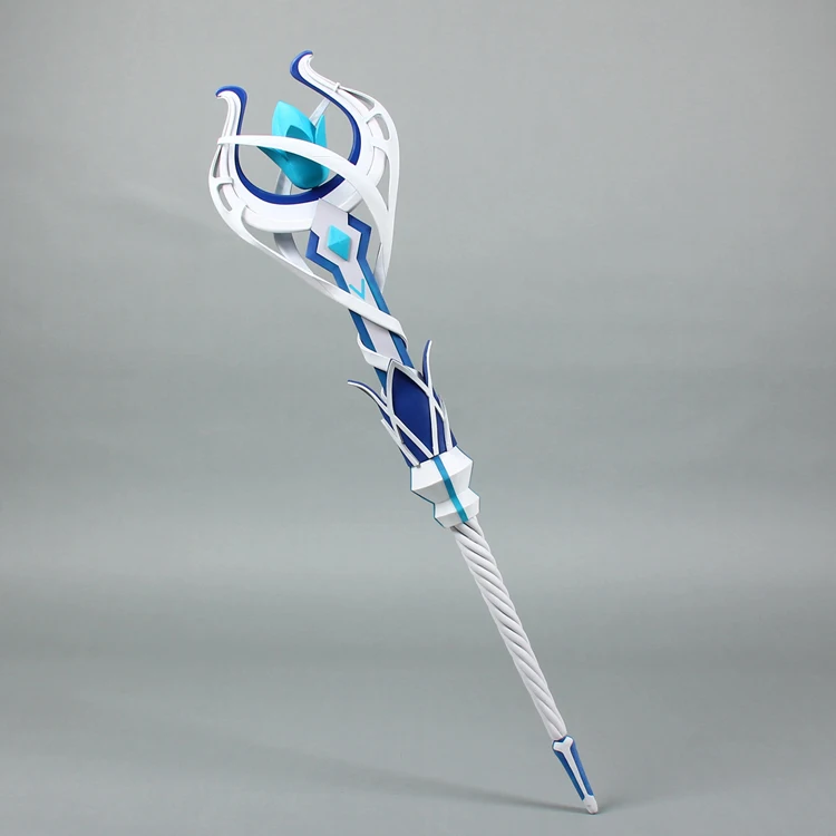 Game Genshin Impact Ice Water Fire Abyss Mage Weapon 115cm Staff   Toys Anime Abyss Mage Gifts Props Stage Show Accessories New