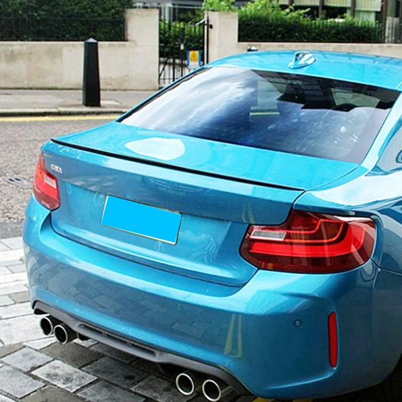 For BMW 2 Series F22 F23&M2 F87 M Style Carbon fiber Rear Spoiler Trunk wing 2014-2020 FRP Forged carbon