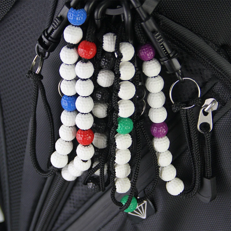 Womens Golf Counter Golf Score Golfing Scoring Keeper Counters Mini Chain Bead Golfs Ladies Beaded Scorer Balls Outdoor