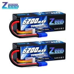 Zeee 4S 6200mAh Lipo Battery for RC Car 14.8V 80C Hardcase with EC5 Plug for FPV Drone Buggy Truggy Racing Hobby RC Model Parts