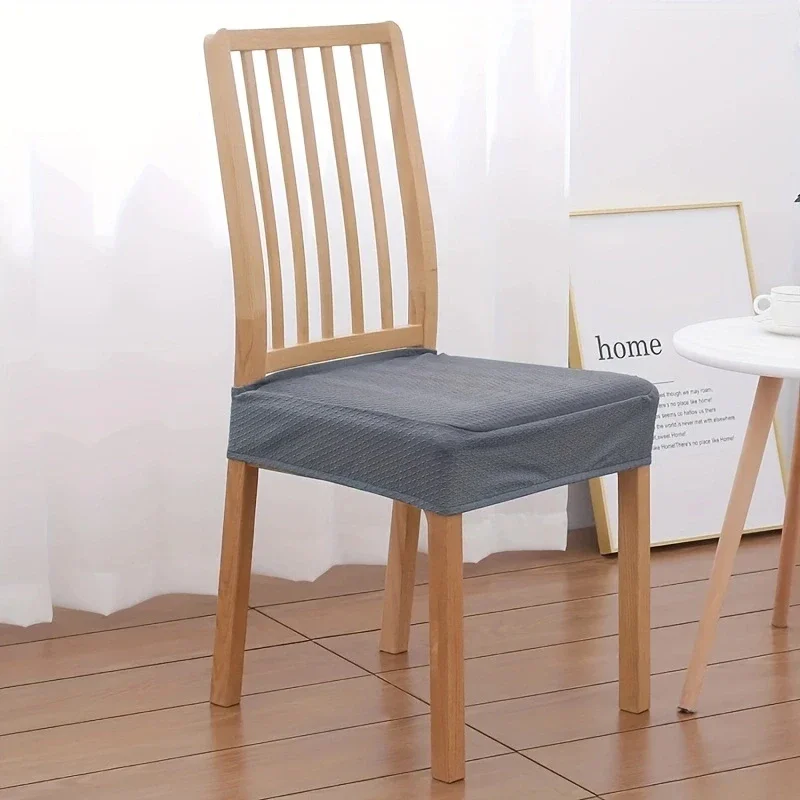 Waterproof Plaid Fabric Seat Case Elastic Chair Covers for Kitchen Machine-wash Chair Seat Covers for Home Dining Room