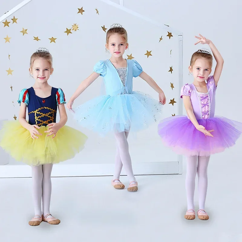 Roupas de Prática de Dança Infantil, Macacões Performance, Saias Renda Verão Femininas, Saias de Ballet