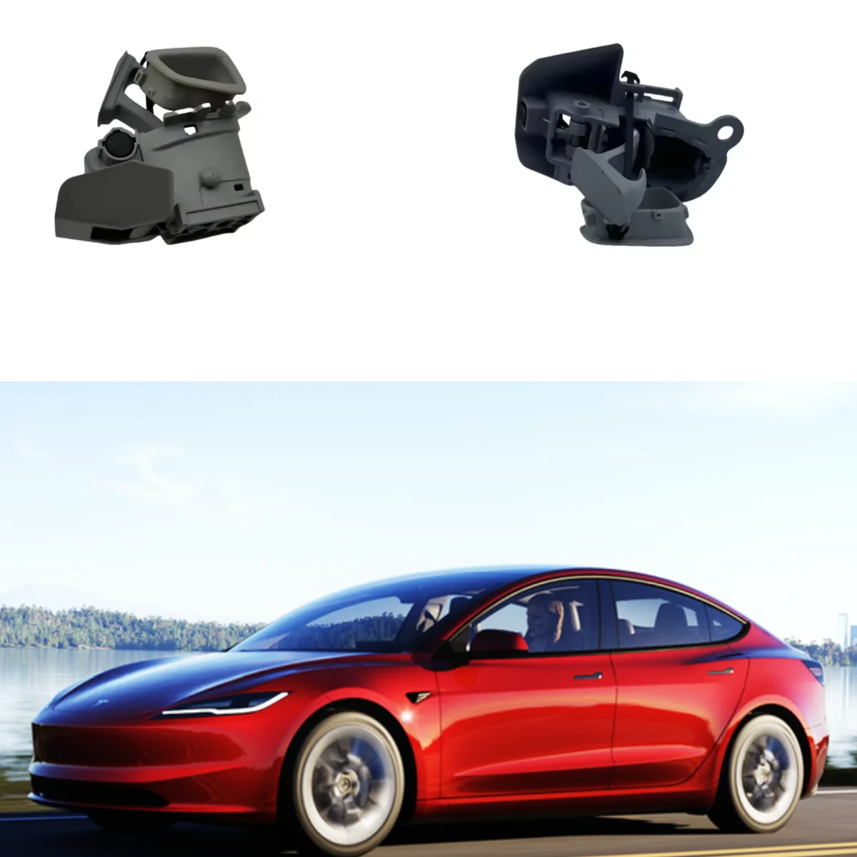 

For Tesla 2024 Model 3 Highland Rear Hook Switch Clip Accessories