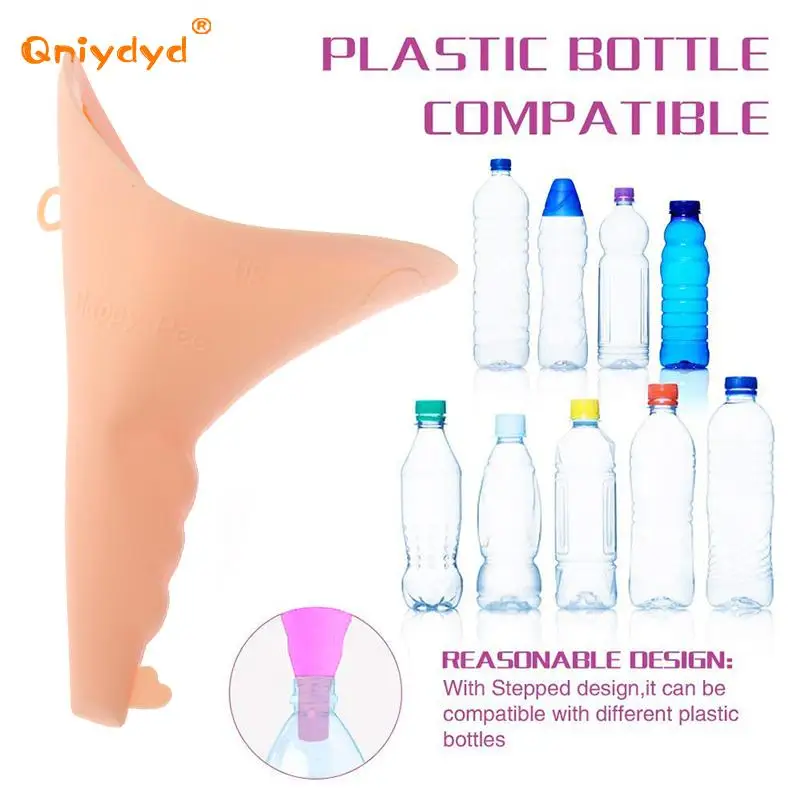 Silicone Women Urinal Outdoor Travel Camping Female Portable Lady Urinal Urine Toilet Funnel Stand Up Pee Urinate Device - view 5