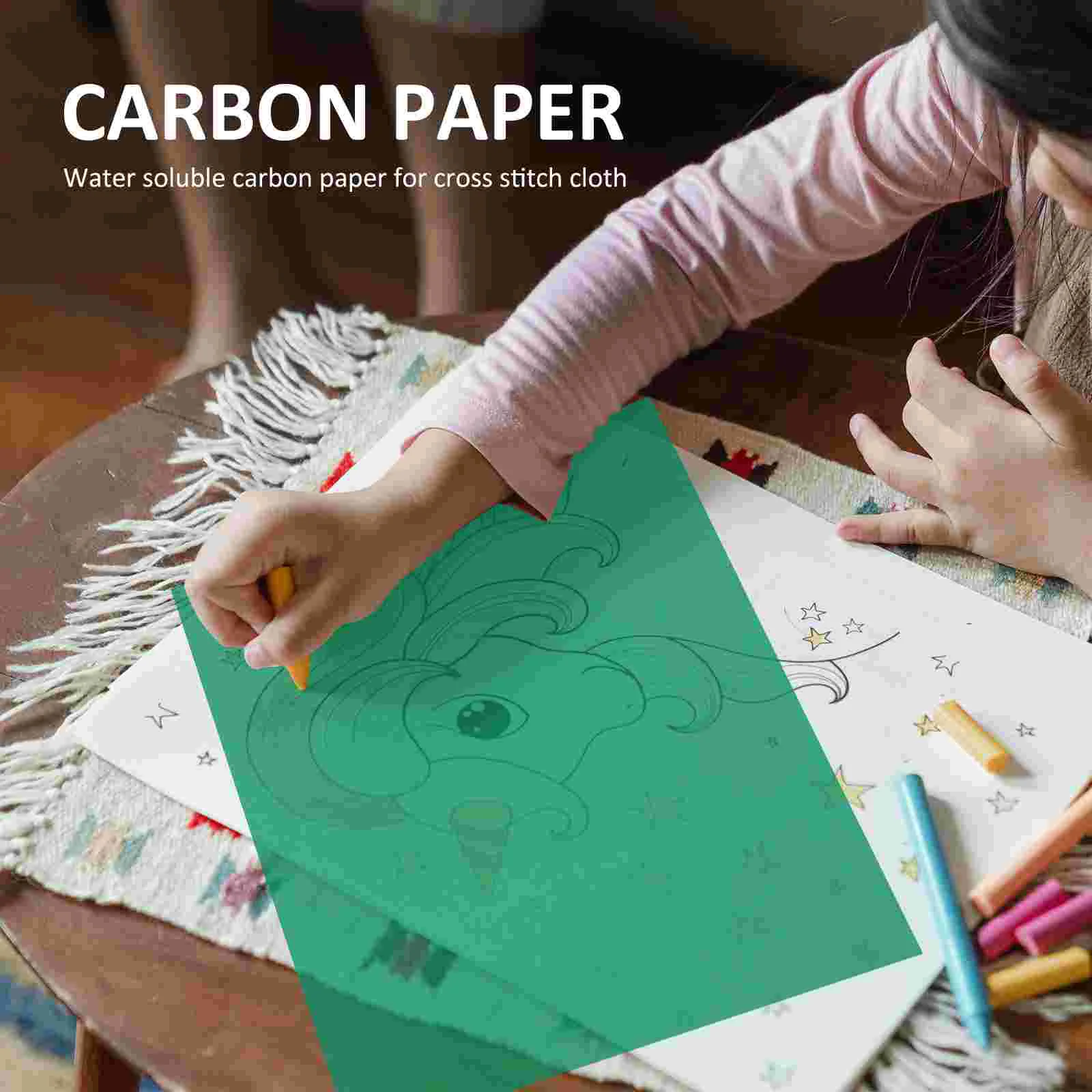 10 peças papel de transferência de desenho ponto cruz gravação costura pintura de rastreamento de carbono