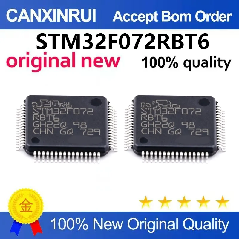 （5pcs-10pcs）Brand new original STM32F072RBT6 LQFP-64 ARM Cortex-M0 32-bit microcontroller MCU