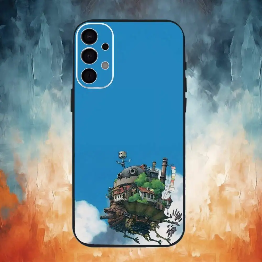 حافظة هاتف لطيفة على شكل حرف C من H-Howls لهاتف سامسونج S25، S24، S21، S22، S23، S30، Ultra، S20، Plus، Fe، Lite، Note، 10,9,5G غطاء أسود #4