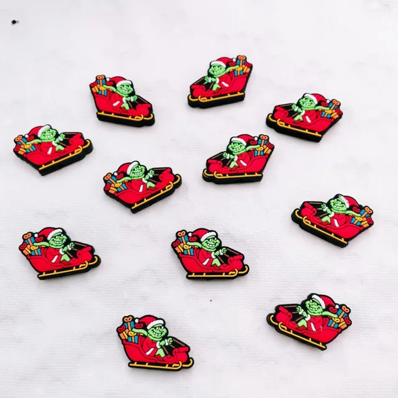 20/50pcs Christmas Silicone Focal Beads Food Grade Silicone Beads DIY Pacifier Chain Jewelry Accessories Focus Beads Wholesale