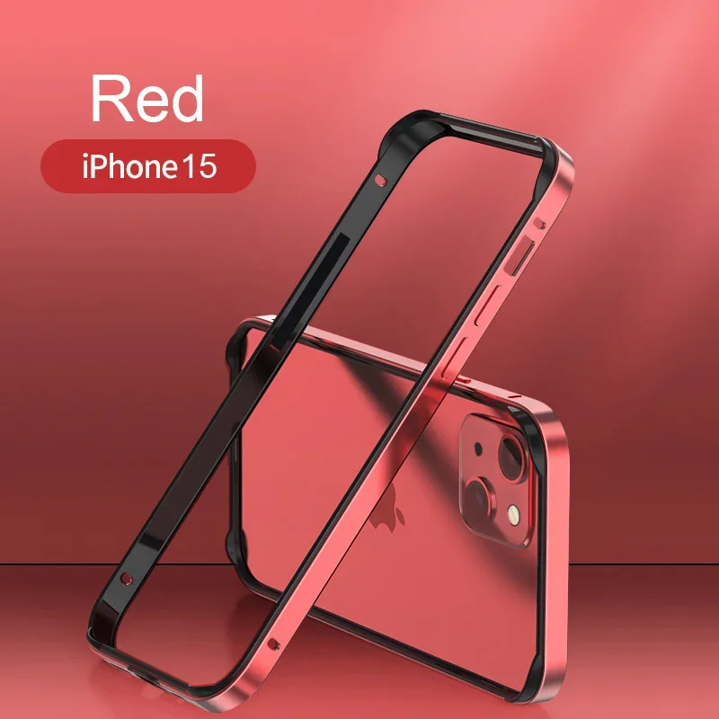 Hybrid Silicone Frame Aluminum Metal Phone Case For iPhone 16 15 14 13 12 Pro Max Better Heat Bumper