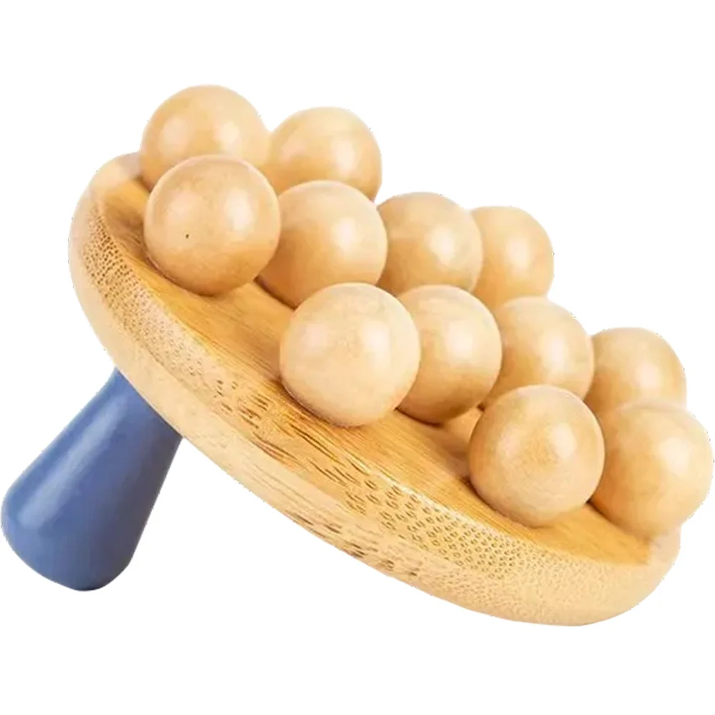 

Бамбуковый массажный роликовый инструмент-облегчение боли, ручной массажер для шеи, спины, ног, ног, рук, мышц, портативный