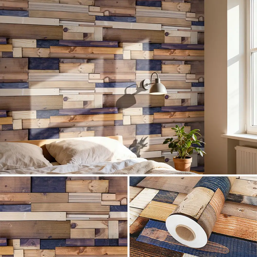 Vintage Decorative Brick Wall Paper Peel And Stick Wallpaper For Home Improvement Bedroom Living Room Background Wall Decals