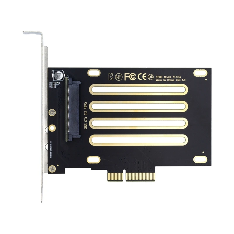 Adaptador host NVMe para placa-mãe, SSD PCIe, Kit U3, SFF-8639 para PCI-E 4.0 X4, PM1735