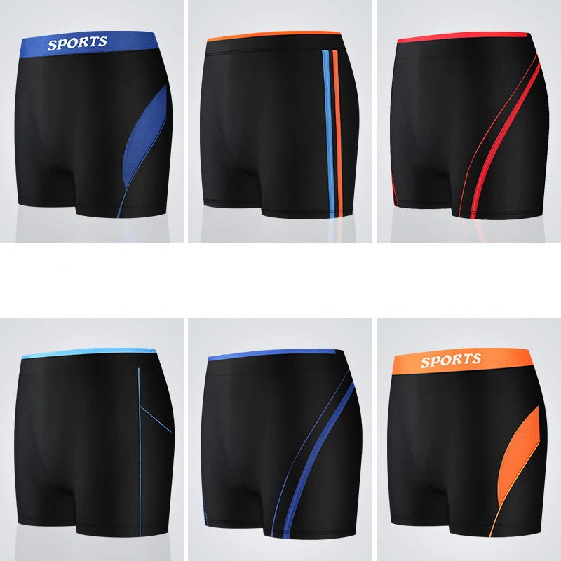 Men\'s Swimming Trunks Beach Shorts Boxer Briefs Men Male Swim Pool Swimsuit Swimwear Bathing Pants Suit maillot de bain homme