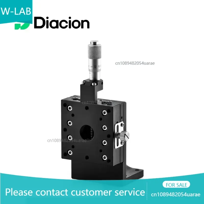 Diacion AZ60 Z-axis Horizontal Lifting Lowering High Precision Micrometer Heads Linear Ball Guide Aluminum Alloy Stage 6.5mm