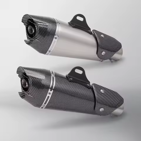 Universal 51mm Motorcycle Exhaust Pipe With DB Killer Muffler For CBR500 GSX-S 750 AT2 MT09 DUKE 390 RSV4 Z400 R3 Z1000 R1