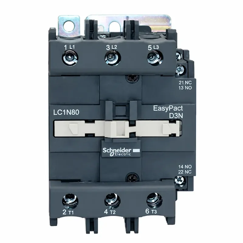 Original Schneider Power Control EasyPact TVS Series LC1E80M5N Q5N F5N 80A 110V 380V Contactor LC1N80M5N AC220V 1NO 1NC